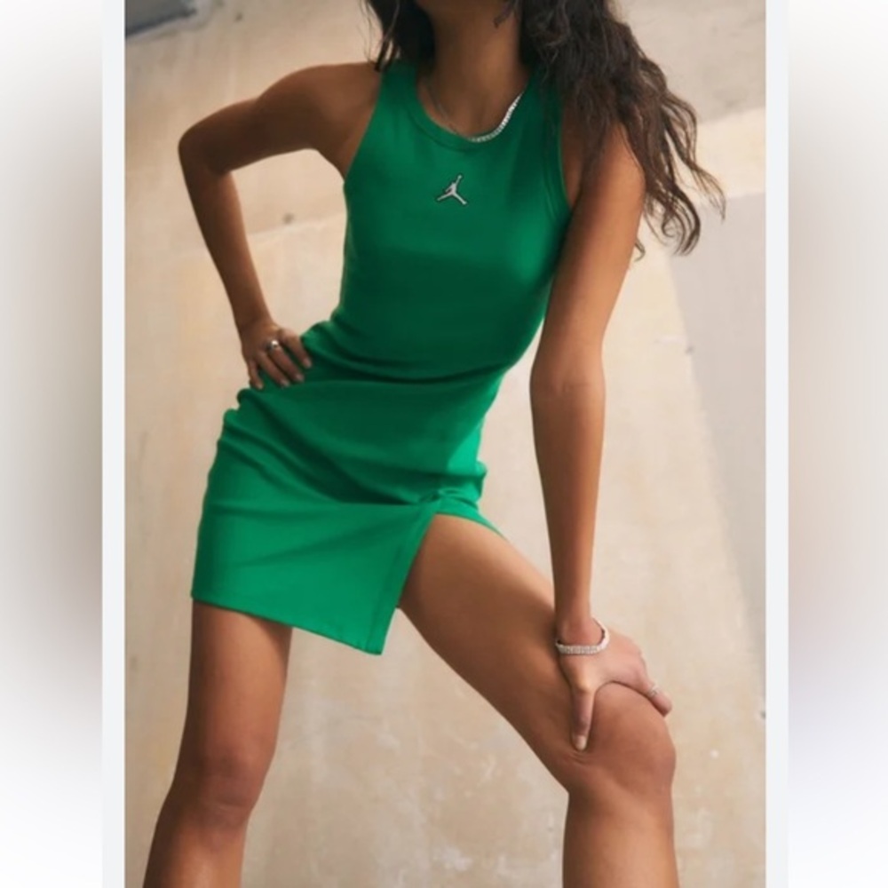 Jordan Tank Dress in Lucky Green NWOT